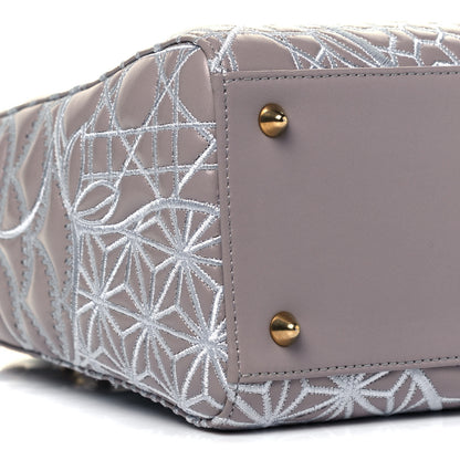 Christian Dior Lambskin Embroidered David Wiseman Medium Art Lady Dior Light Grey 7 of 8
