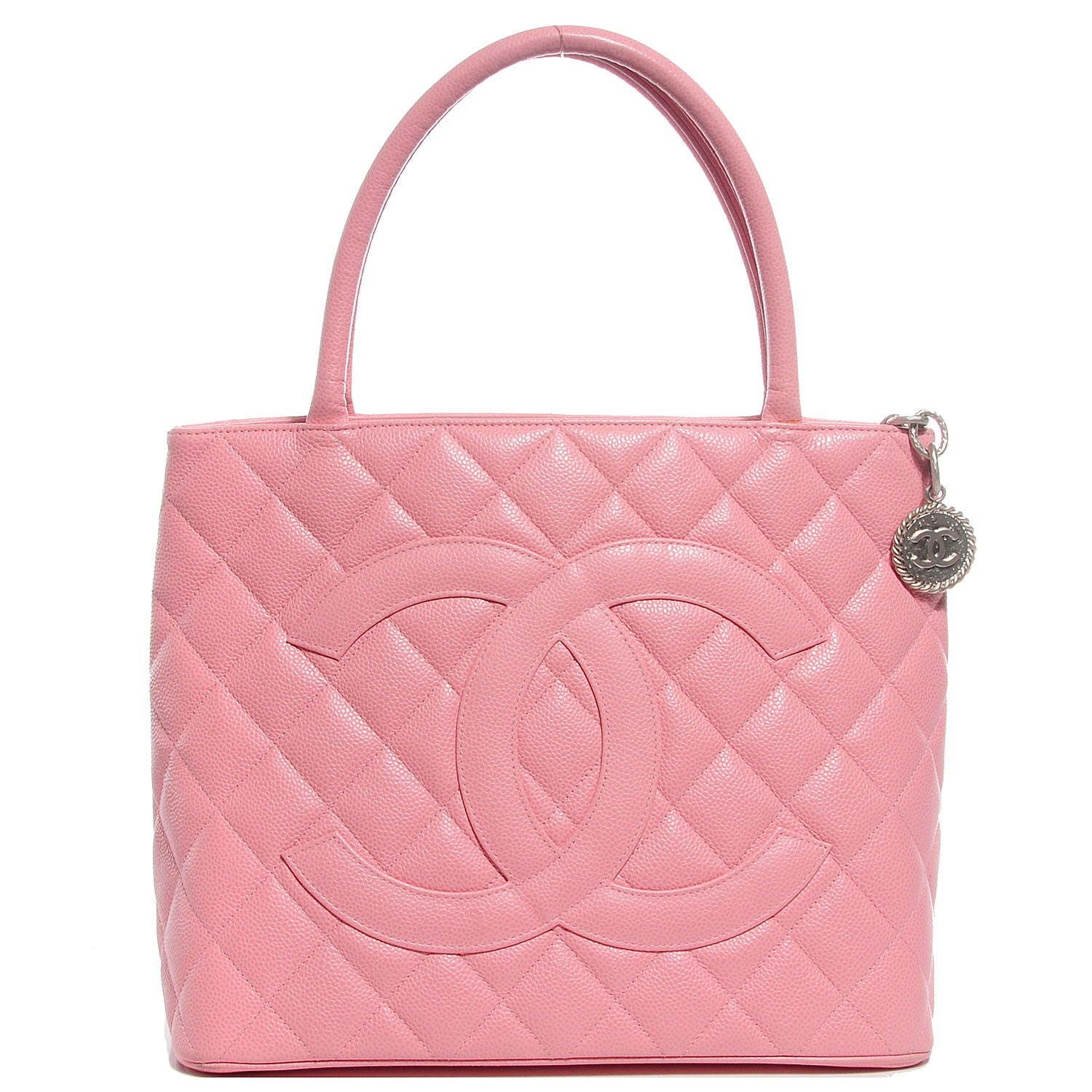 Chanel Caviar Medallion CC Tote Light Pink 1 of 8