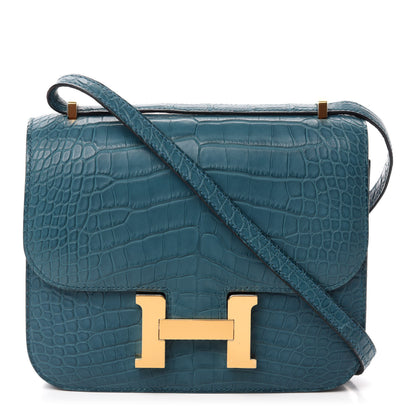Hermes Matte Alligator Constance 18 Colvert 1 of 11