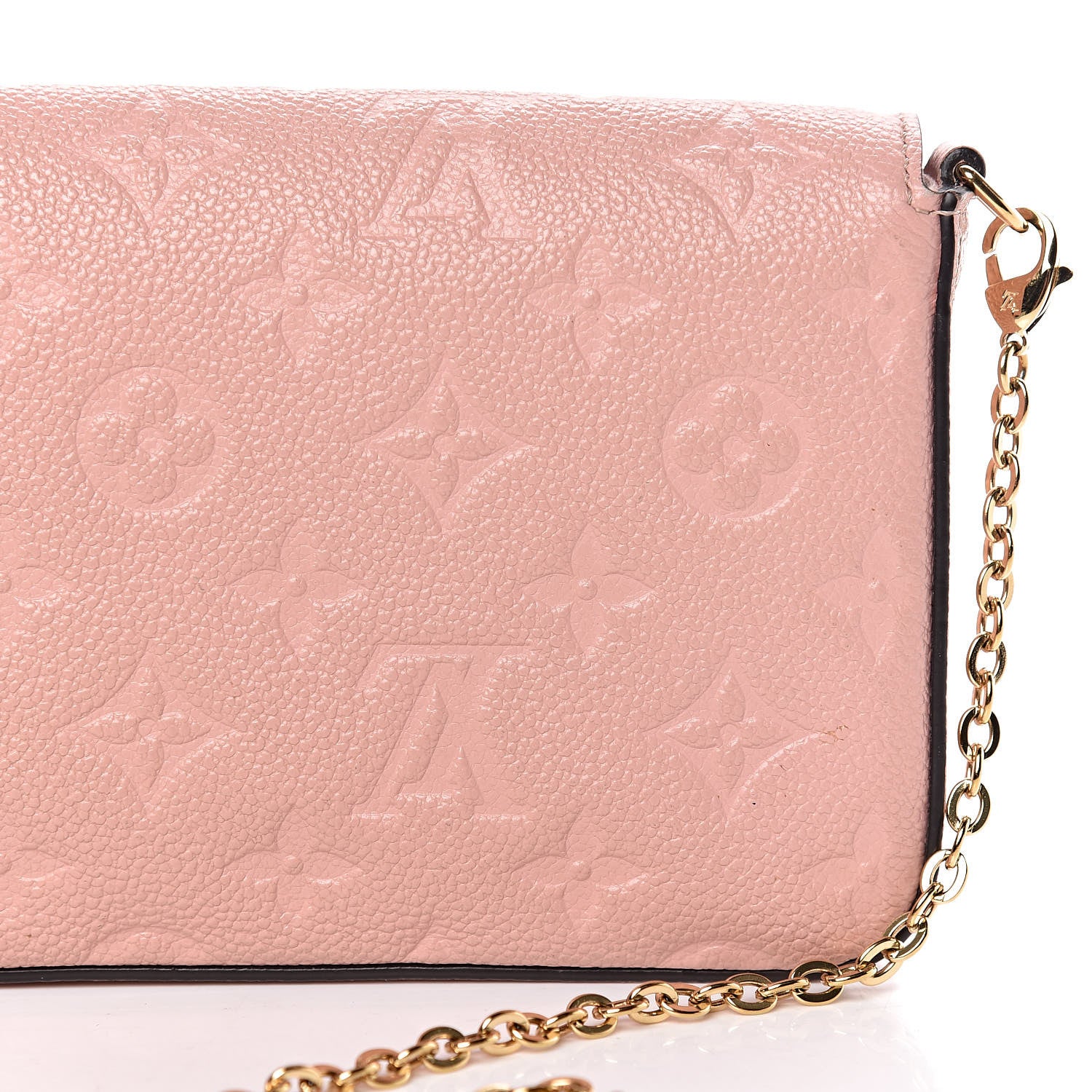 Louis Vuitton Empreinte Pochette Felicie Chain Wallet Rose Poudre 14 of 14