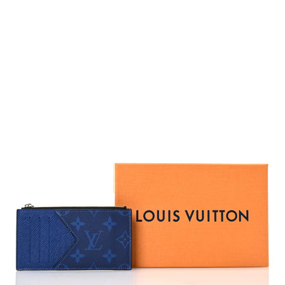 Louis Vuitton Monogram Taiga Coin Card Holder Cobalt 10 of 10