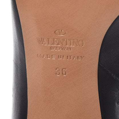 Valentino Garavani Smooth Calfskin Eyelet High Boots 36 Black 10 of 13