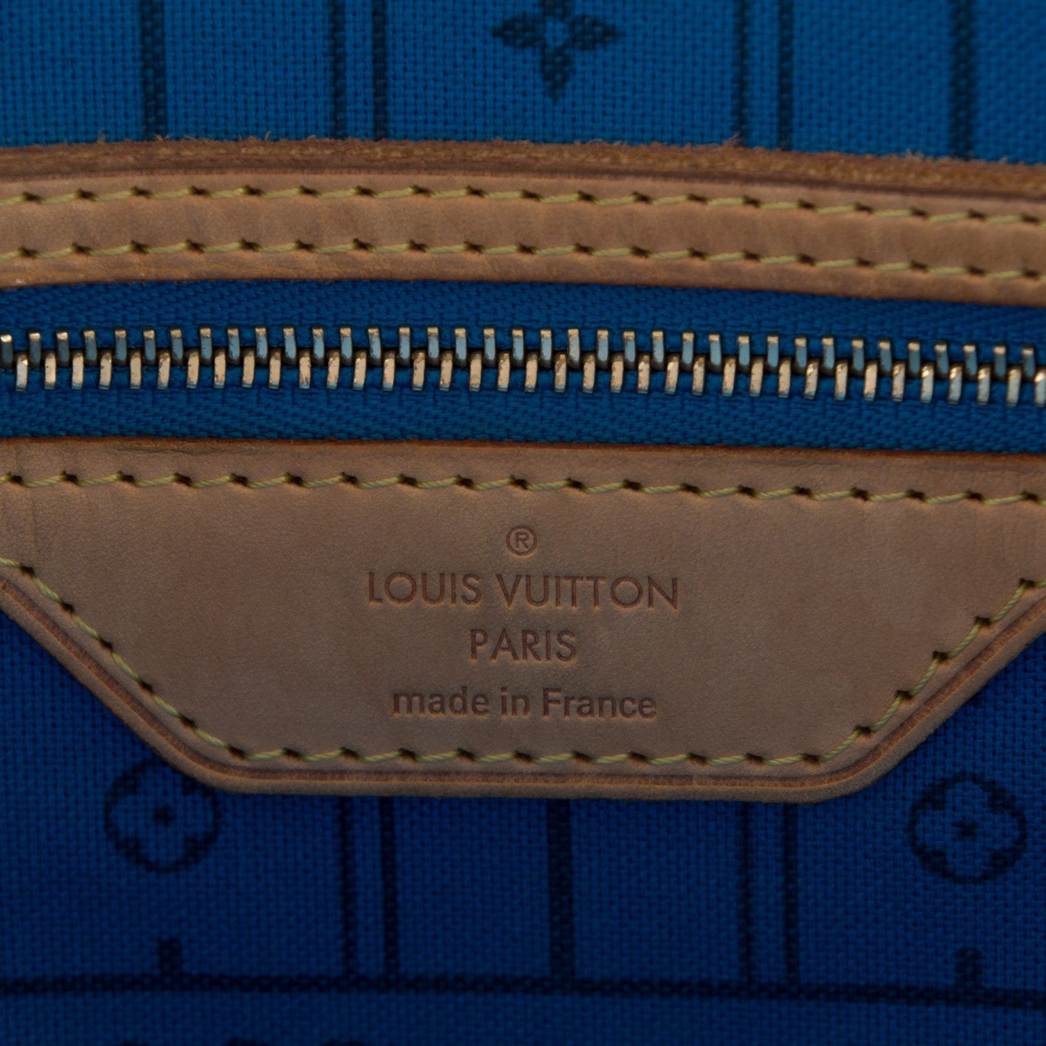 Louis Vuitton Monogram My LV Heritage Neverfull MM Blue de France Gris 6 of 7