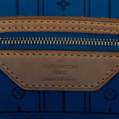 Louis Vuitton Monogram My LV Heritage Neverfull MM Blue de France Gris 6 of 7