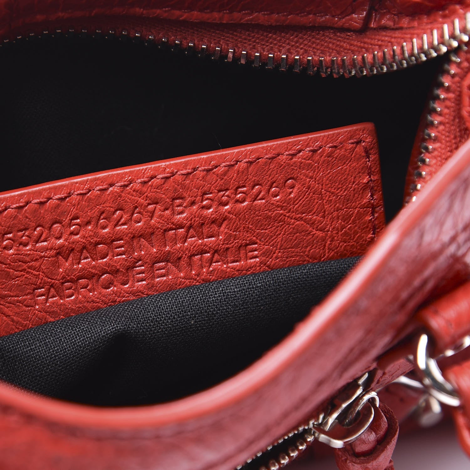 Balenciaga Agneau Classic Hardware Nano City Rouge Groseille 7 of 10