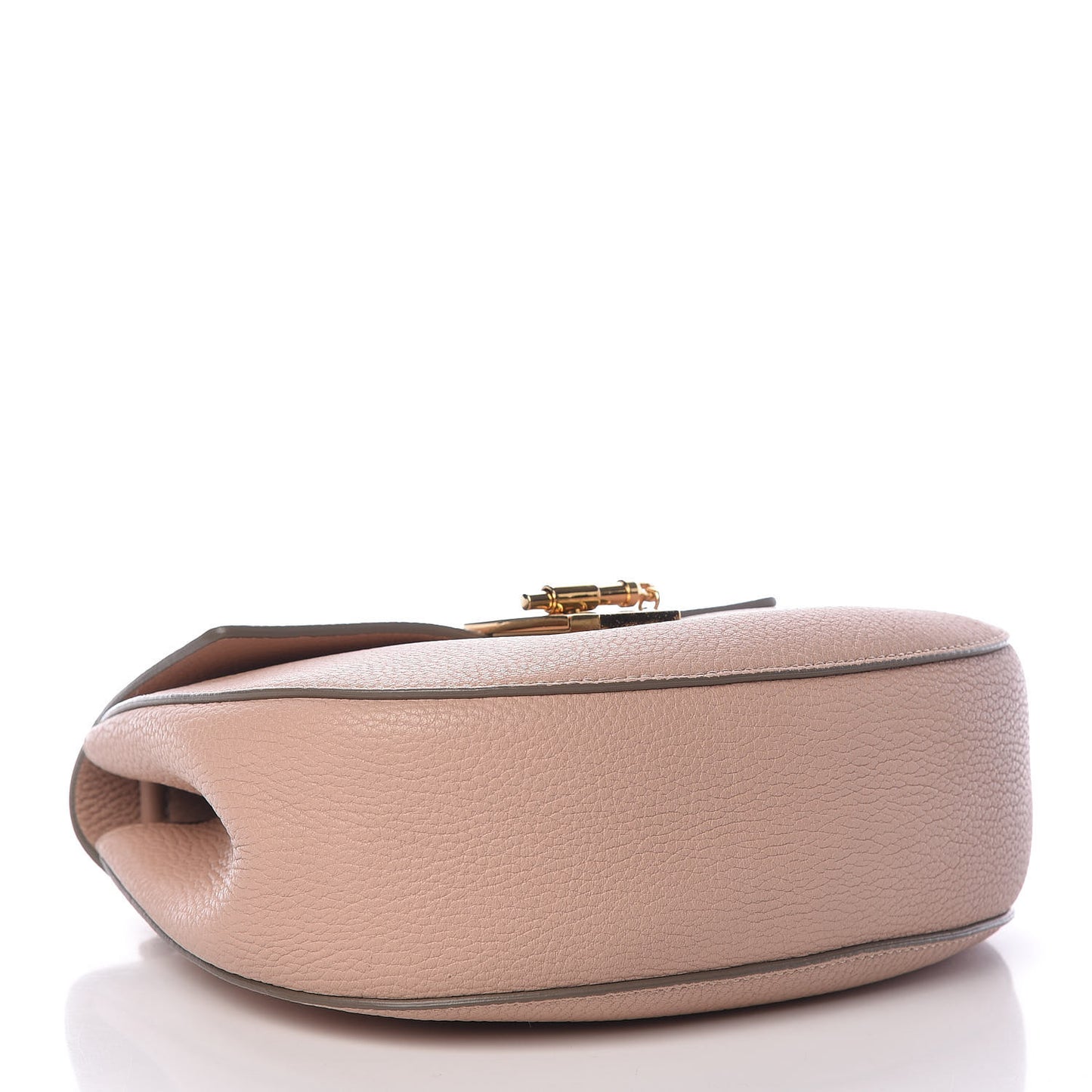 Grained Lambskin Drew Shoulder Bag Cement Pink