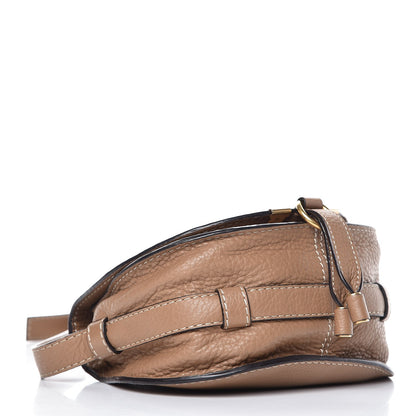 Chloe Calfskin Mini Marcie Round Crossbody Bag Nut 3 of 9