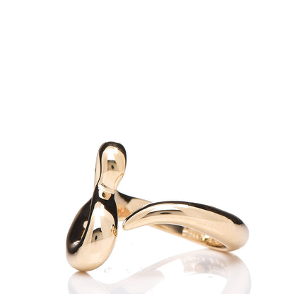 Tiffany 18K Yellow Gold Small Elsa Peretti Open Heart Ring 47 4 3 of 5