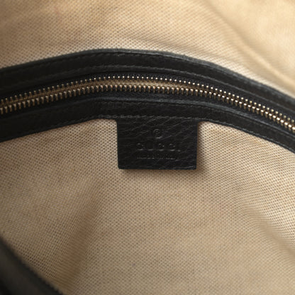 Gucci Calfskin Vintage Web Medium Boston Black 6 of 23