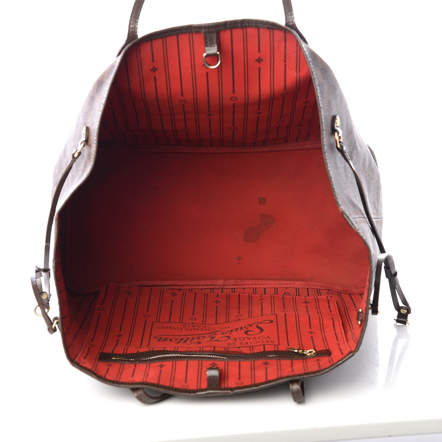 Louis Vuitton Damier Ebene Neverfull GM 4 of 9