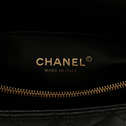 Chanel Caviar Lizard Embossed Quilted Small Coco Handle Flap Black 6 of 10
