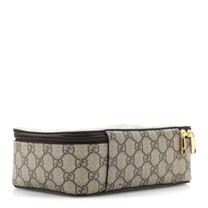 Gucci GG Supreme Monogram Mini Packing Cube Beige Ebony New Acero 3 of 7