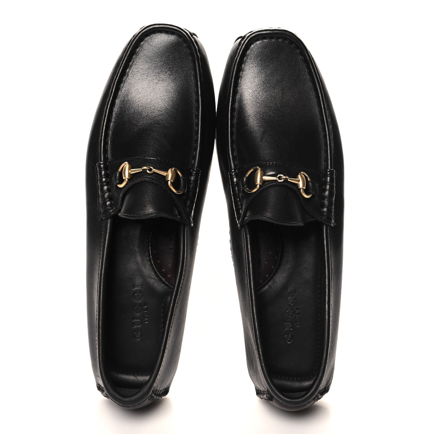 Gucci Calfskin Mens Horsebit Loafers 10 Brown 2 of 9