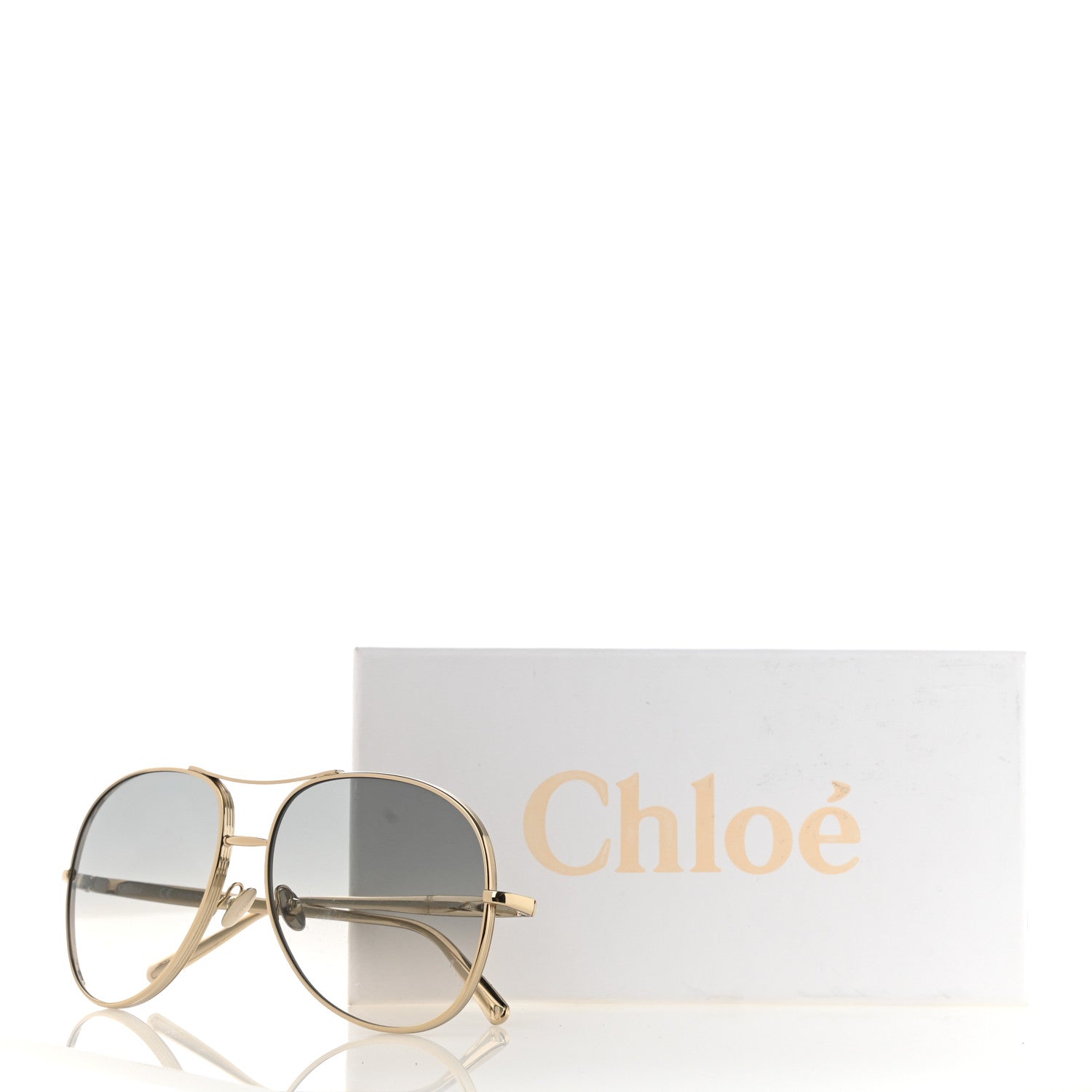 Chloe Metal Aviator CE127S Sunglasses Gold 7 of 8