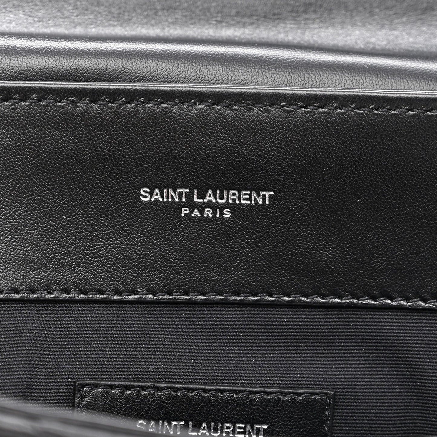 Calfskin Y Quilted Monogram Loulou Document Holder Black