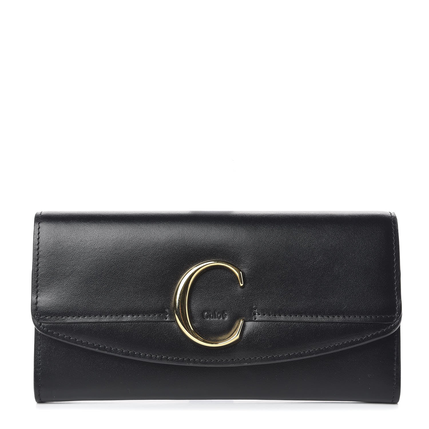 Chloe Smooth Calfskin Long Wallet Black 1 of 7