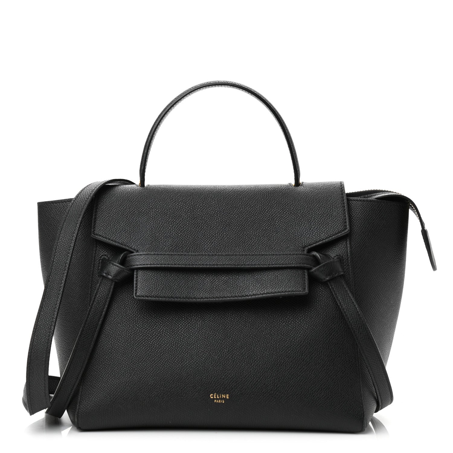 Celine Grained Calfskin Micro Belt Bag Black 1 of 10