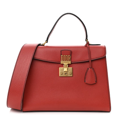 Christian Dior Calfskin Dioraddict Top Handle Red 1 of 10