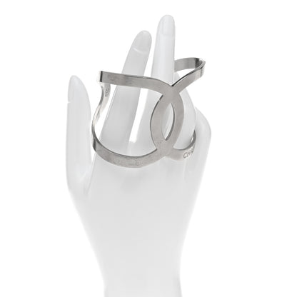 Chanel Metal CC Cuff Silver 2 of 4