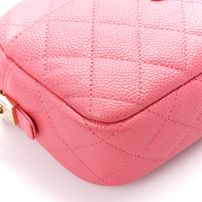 Chanel Iridescent Caviar Small Timeless Camera Case Coral 9 of 10