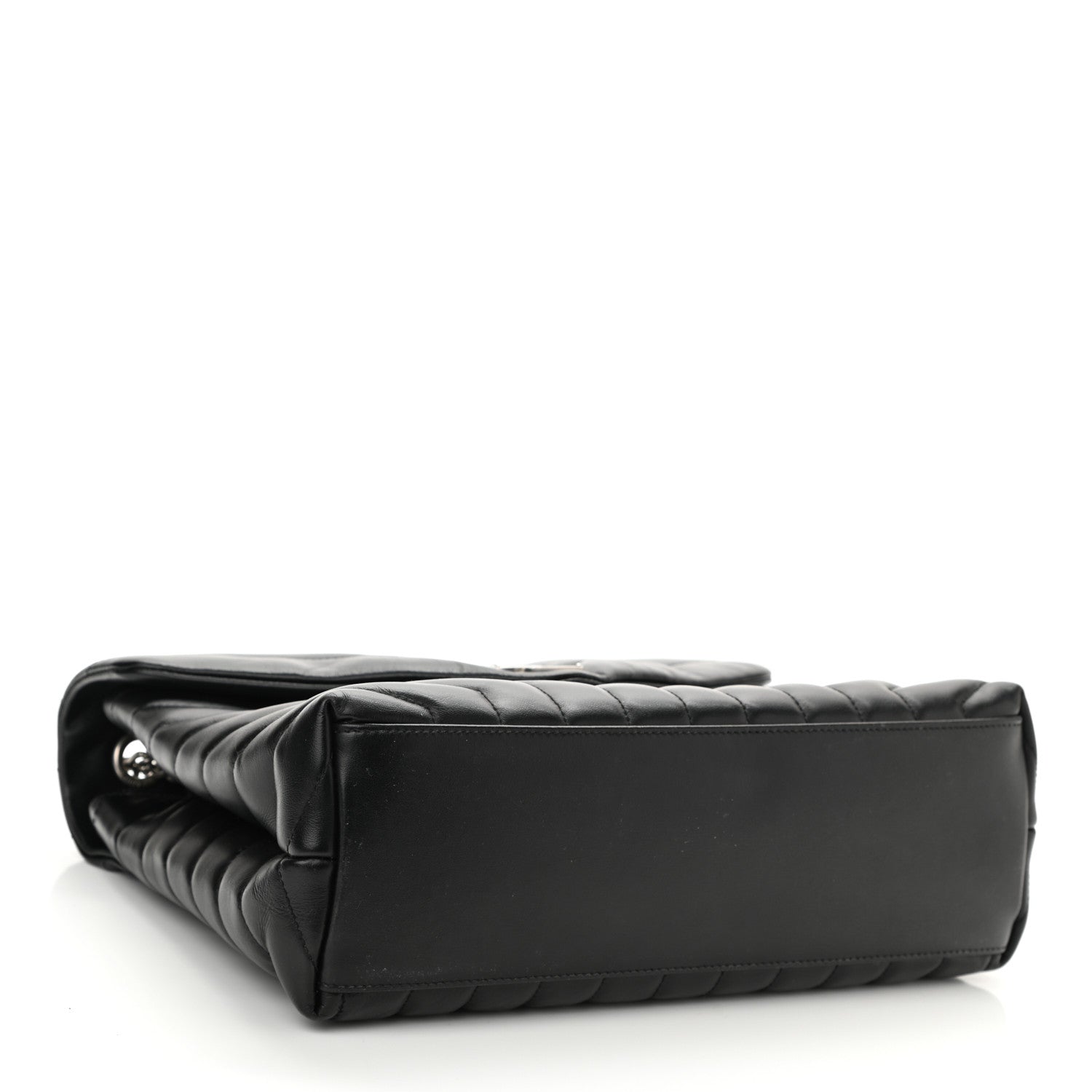 Saint Laurent Calfskin Y Quilted Monogram Medium Loulou Chain Satchel Black 4 of 9