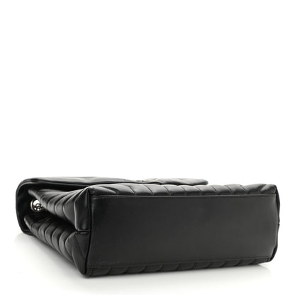 Saint Laurent Calfskin Y Quilted Monogram Medium Loulou Chain Satchel Black 4 of 9