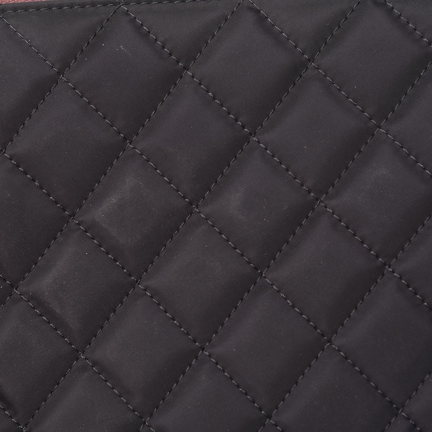 Chanel Nylon Quilted Medium Cosmetic Case Black 10 of 12
