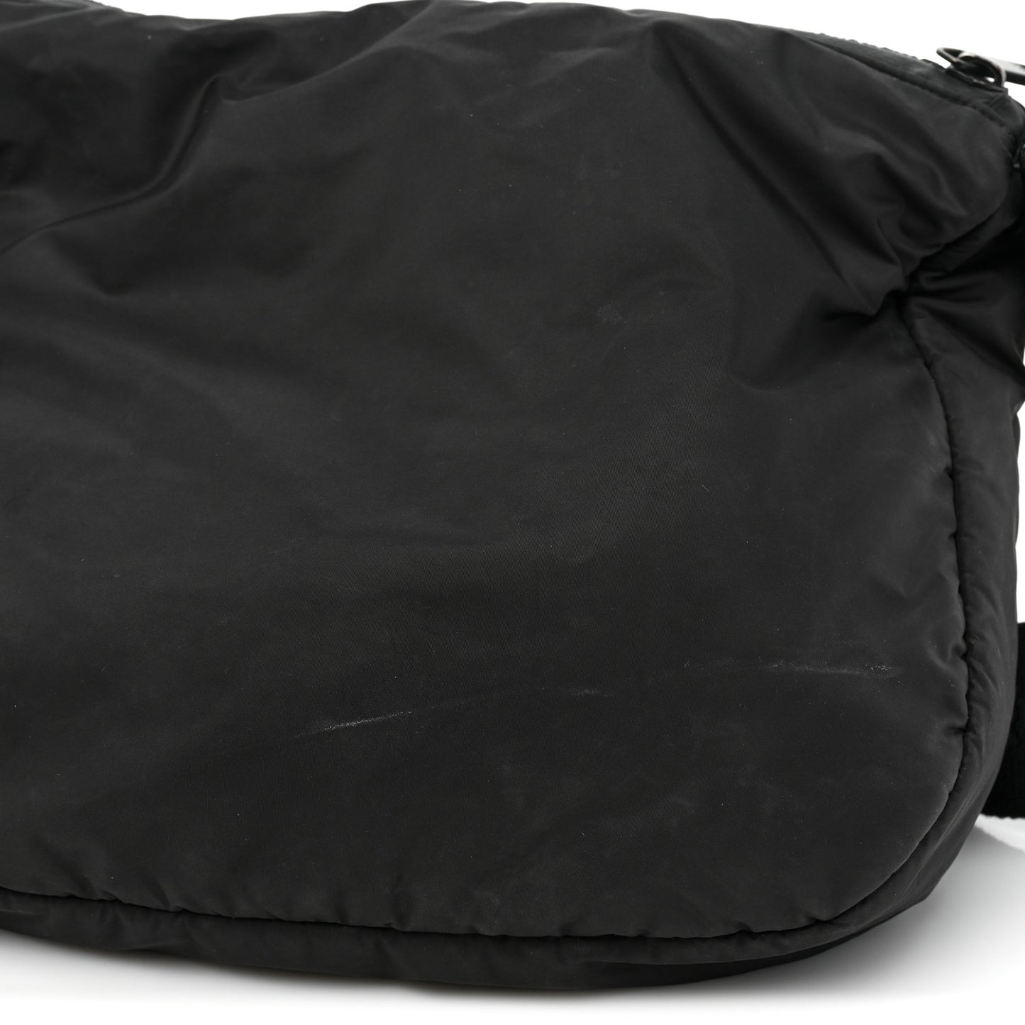 HOMME Nylon Saddle Messenger Bag Black