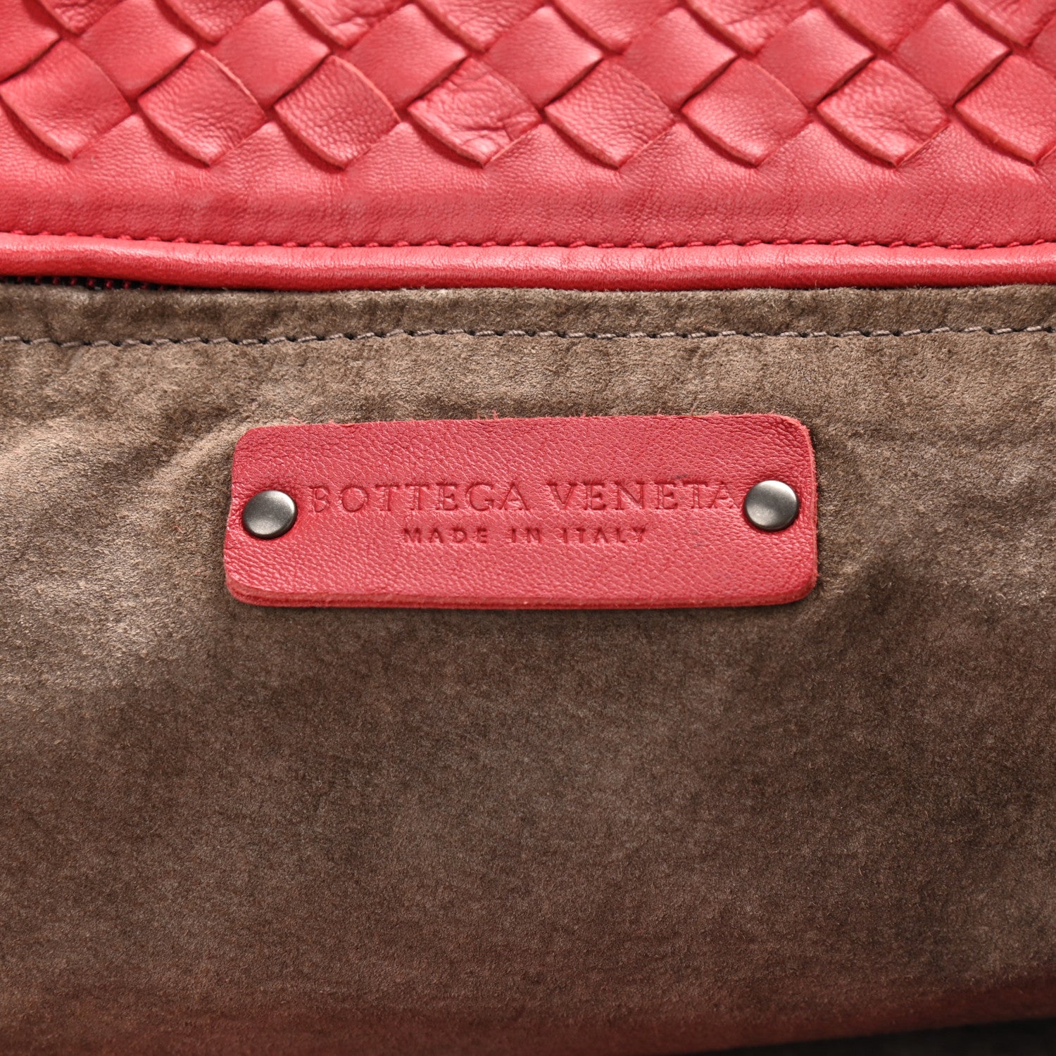 Bottega Veneta Nappa Intrecciato Large Seamless Tote China Red 6 of 11