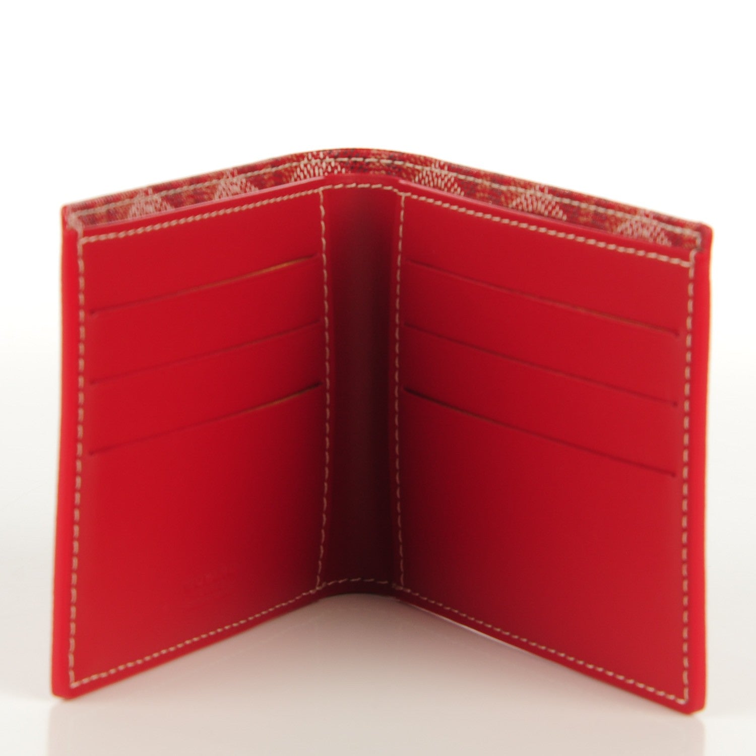 Goyard Goyardine Bi-Fold Wallet Red 5 of 7