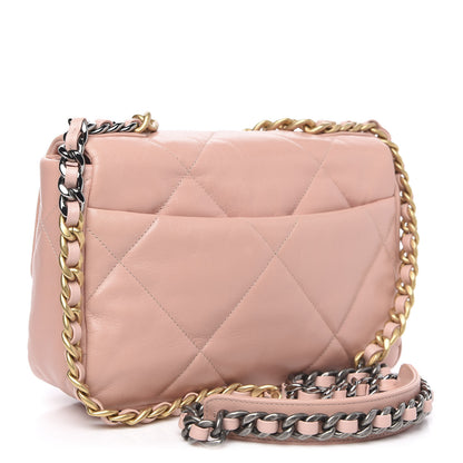 Chanel Goatskin Quilted Medium 19 Flap Light Pink 4 of 11