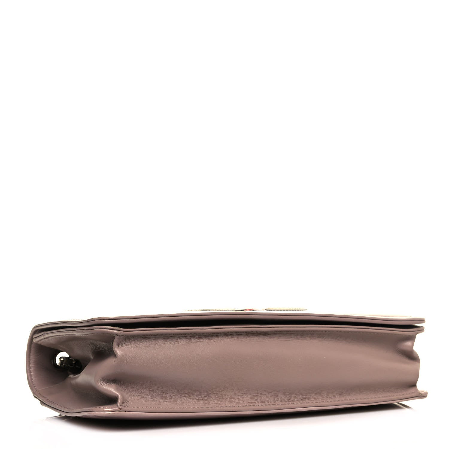 Chanel Vinyl Lipstick Flap Dark Beige 4 of 18