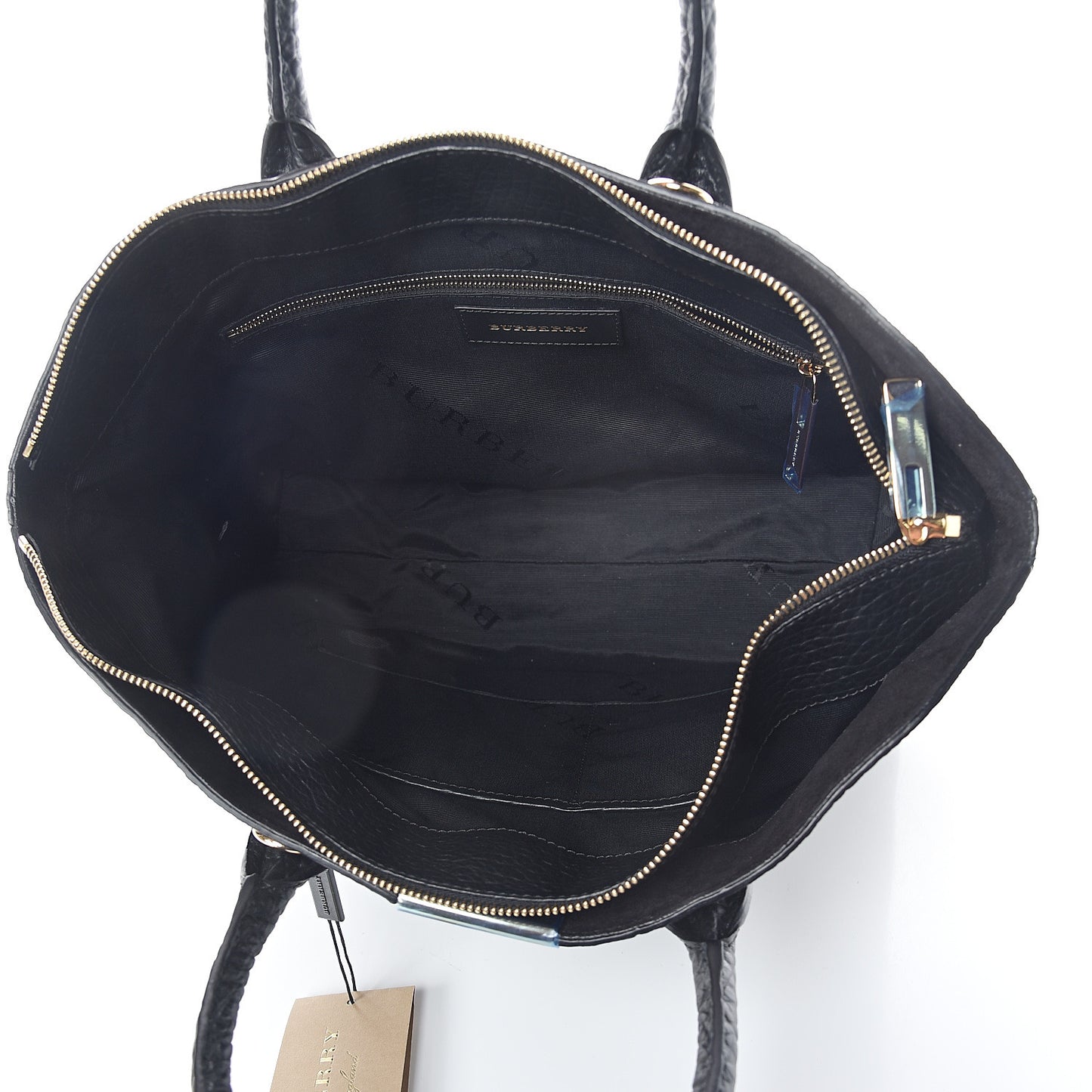 Heritage Grain Check Embossed Medium Dewsbury Tote Black