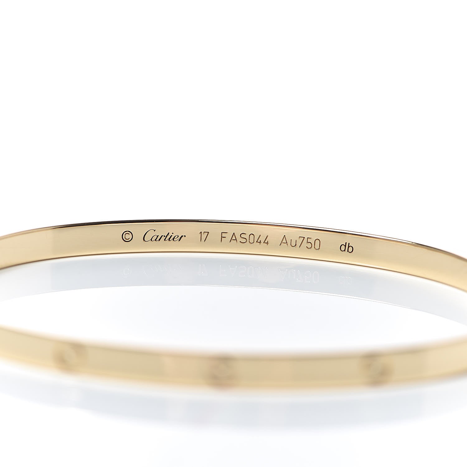 Cartier 18K Yellow Gold Small LOVE Bracelet 17 4 of 6
