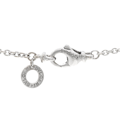 Bulgari 18K White Gold Diamond BVLGARI BVLGARI Pave Pendant Necklace 5 of 6
