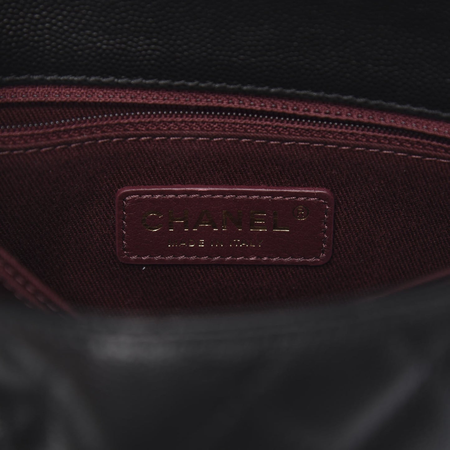 Caviar Quilted Mini Coco Handle Flap Black