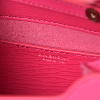 Givenchy Textured Calfskin Micro Pandora Box Clutch Fuchsia 6 of 6