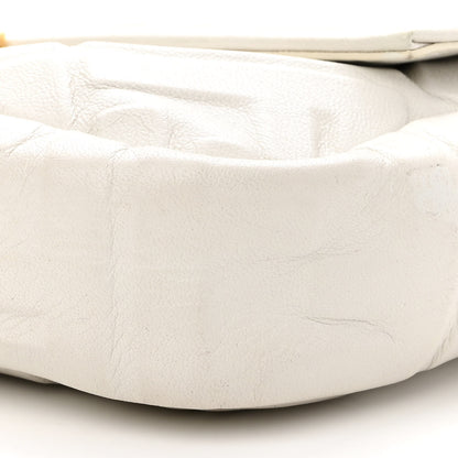 Fendi Nappa FF 1974 Embossed Baguette White 9 of 10