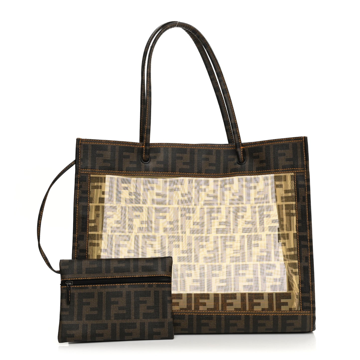 Mesh Glazed Fabric FF 1974 Tote Tobacco