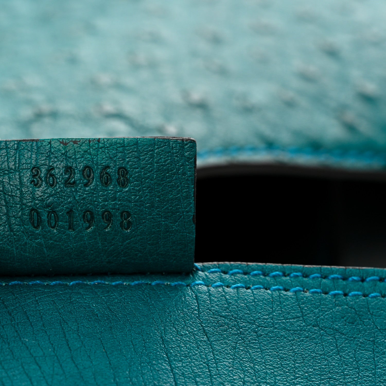 Gucci Ostrich Large Jackie Hobo Teal 8 of 11