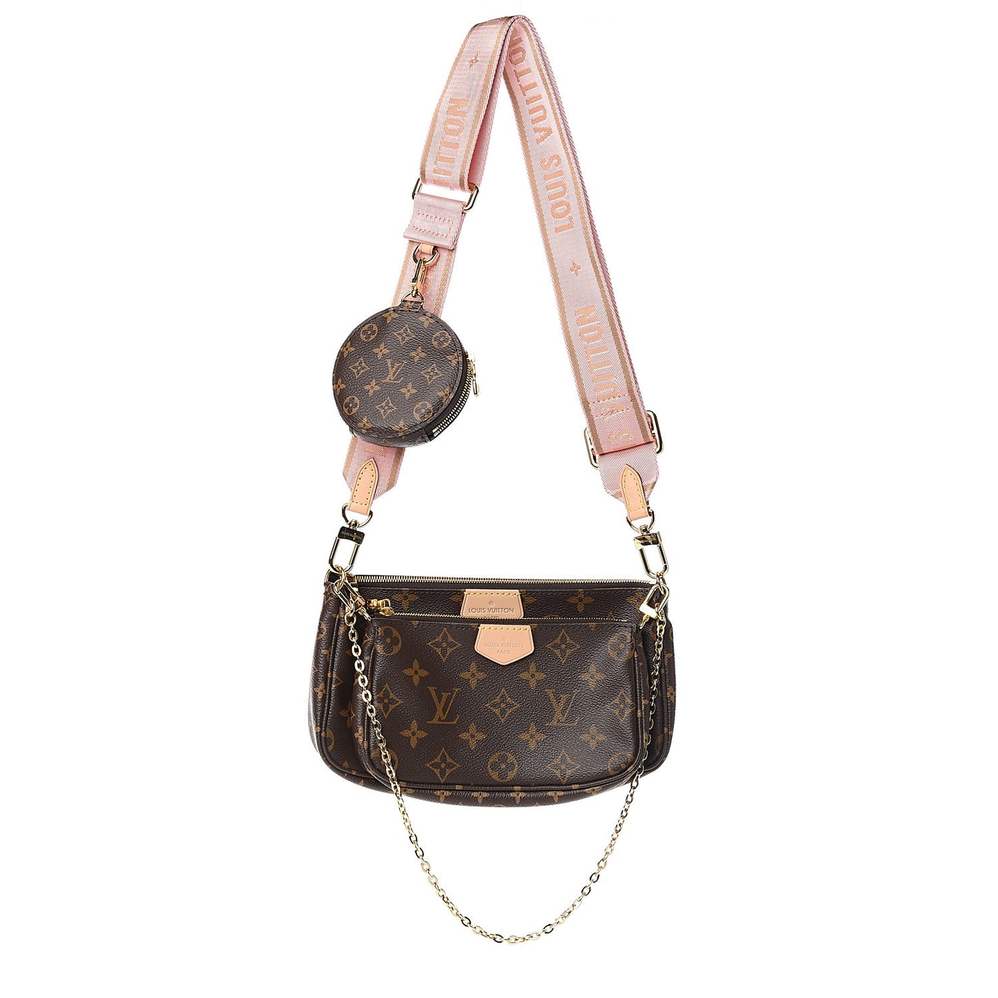 Monogram Multi Pochette Accessories Rose Clair