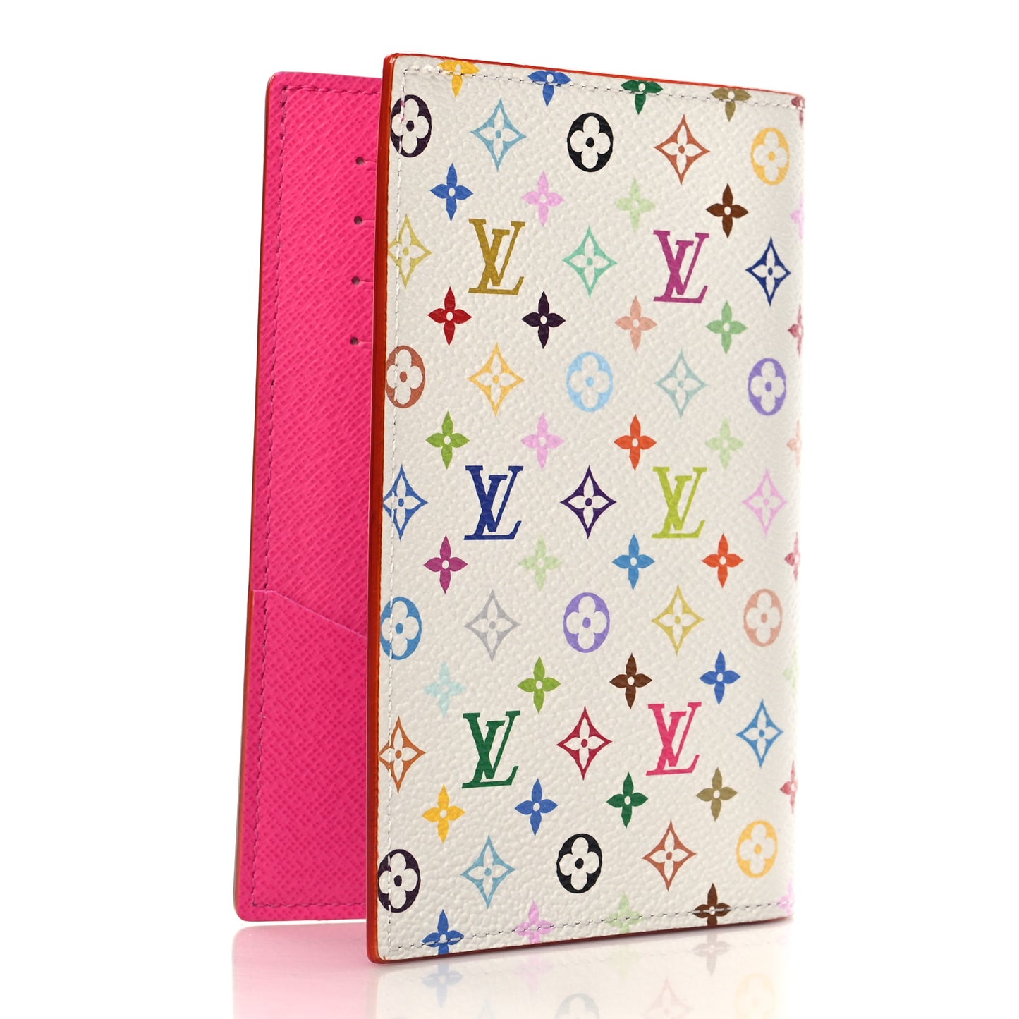 LV X TM Monogram Multicolor Passport Cover White