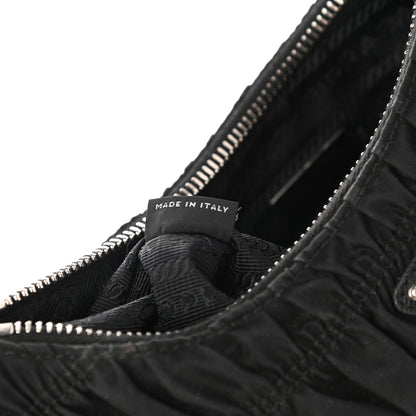 Prada Tessuto Nylon Gaufre Shoulder Bag Black 6 of 12