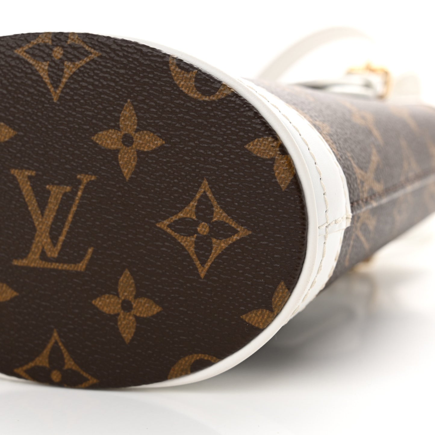 Monogram LV Match Nano Bucket Bag White
