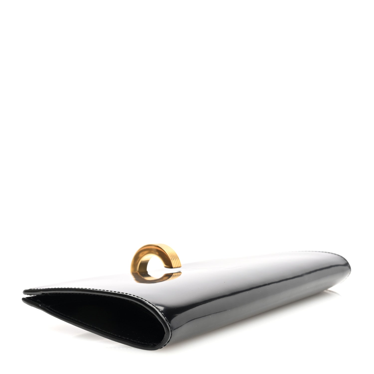 Saint Laurent Patent Daria Clutch Black 4 of 9