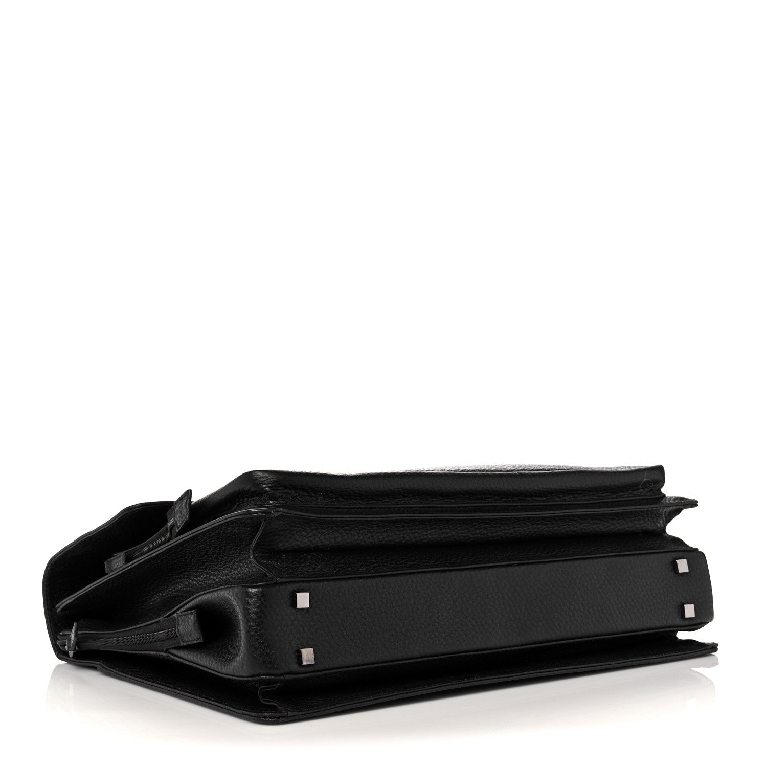 Gucci Calfskin Flap Briefcase Black 4 of 9