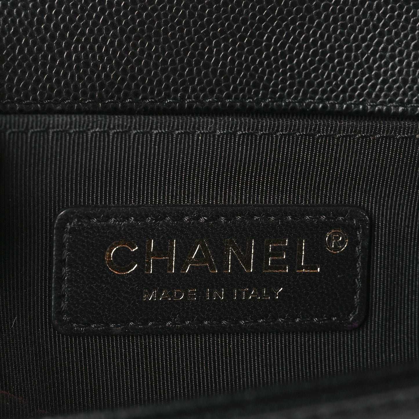 Caviar Quilted Small Boy Flap Black