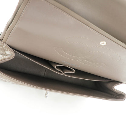 Chanel Patent Quilted Jumbo Double Flap Grey 5 of 8