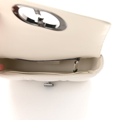 Christian Dior Lambskin Macrocannage Small Dior Caro Bag Ivory 5 of 9