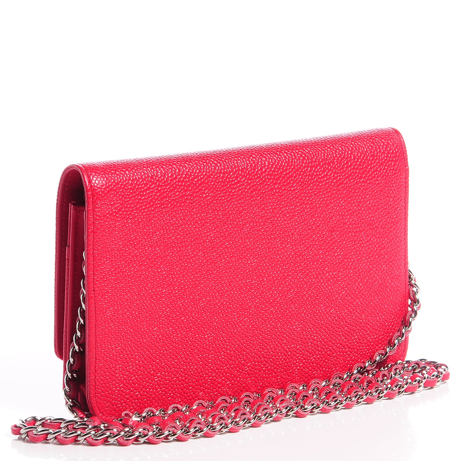 Chanel Caviar Timeless Wallet On Chain WOC Pink 3 of 9